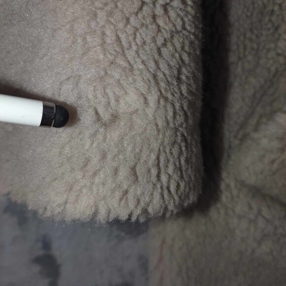 Abercrombie & Fitch The A&F Teddy Coat FLaw S Grunge Mob Wife Heavy Maximalism - Picture 7 of 9